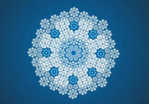 Vector lace circle Stock Illustration