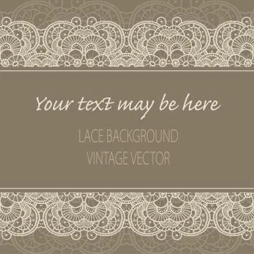 Vector lace ornament background Stock Illustration