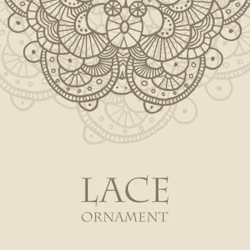 Vector lace ornament background Stock Illustration