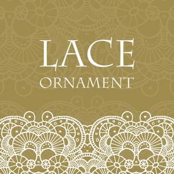 Vector lace ornament background Stock Illustration