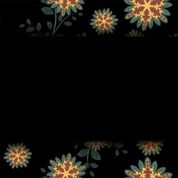 Vector lace pattern in Eastern style on scroll work background. Stock Illustration