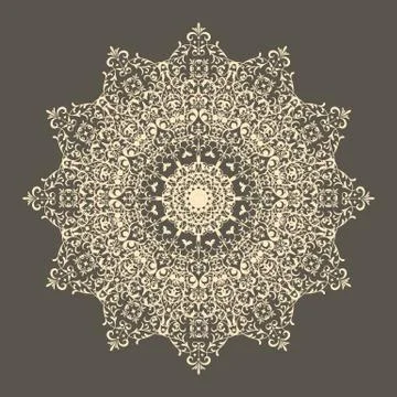 Vector lacy napkin Stock Illustration