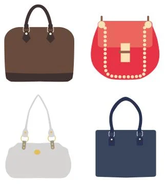 Vector ladies handbags Stock Illustration