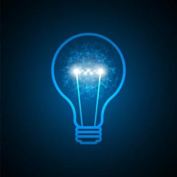 Vector lamp design in creative ideas. Stock Illustration