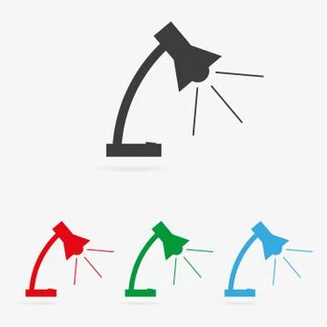 Vector lamp icons Stock Illustration