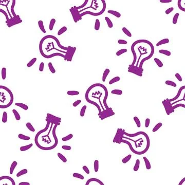 Vector lamps seamless pattern. Modern texture. Repeating endless abstract han Stock Illustration