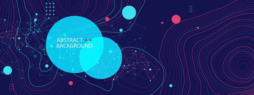 Vector landscape geodesy topography map background. Line texture pattern. Stock Illustration