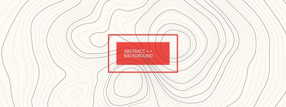 Vector landscape geodesy topography map background. Line texture pattern. Stock Illustration