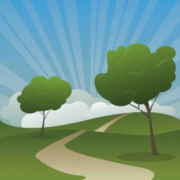 Vector Landscape Stock-Illustration