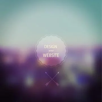 Vector landscape, nature and mobile template. corporate website design. minim Stock Illustration