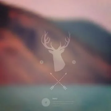 Vector landscape, nature, mobile template. corporate website design. minimali Stock Illustration