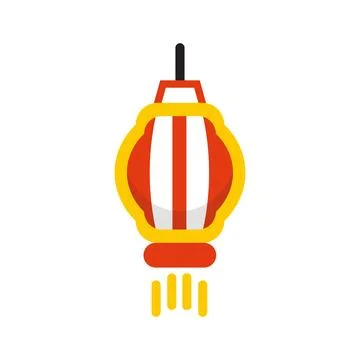 Vector Lantern with Color Stock Illustration