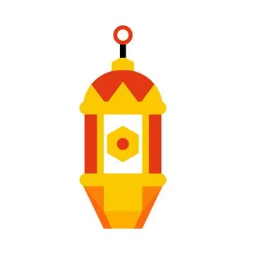 Vector Lantern with Color Stock Illustration