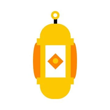 Vector Lantern with Color Stock Illustration