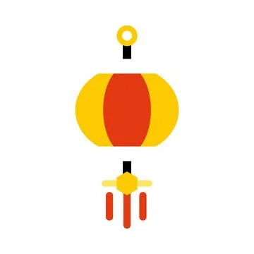 Vector Lantern with Color Stock Illustration