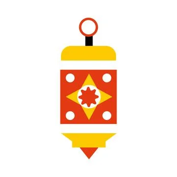 Vector Lantern with Color Stock Illustration