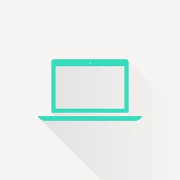 Vector laptop icon Stock Illustration