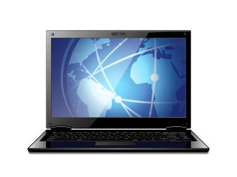 Vector laptop icon Stock Illustration