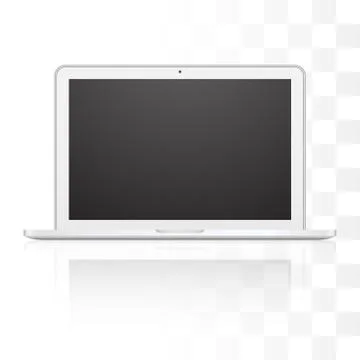 Vector laptop isolated on white background Stock Illustration