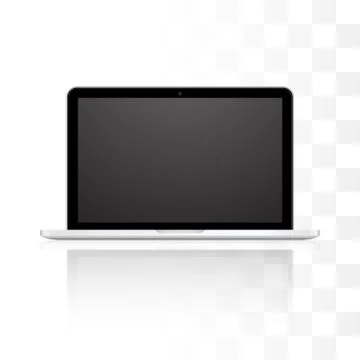 Vector laptop isolated on white background Stock Illustration