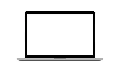 Vector Laptop isolated on white background. Vector EPS 10 Stock Illustration