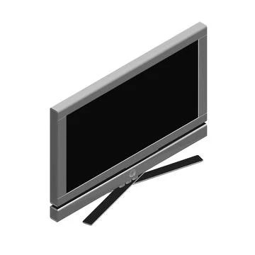 Vector laptop polygonal. Personal computer in flat style. Desktop computer Stock Illustration