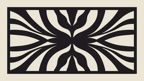 Vector Laser cut decorative Template of lace pattern Stock Illustration