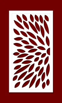 Vector Laser cut panel, seamless pattern for decorative panel. Illustrazione stock