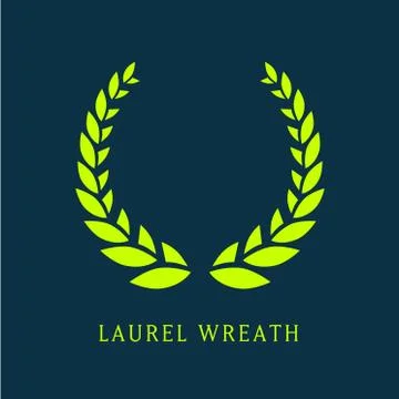 Vector Laurel Wreath Stock Illustration