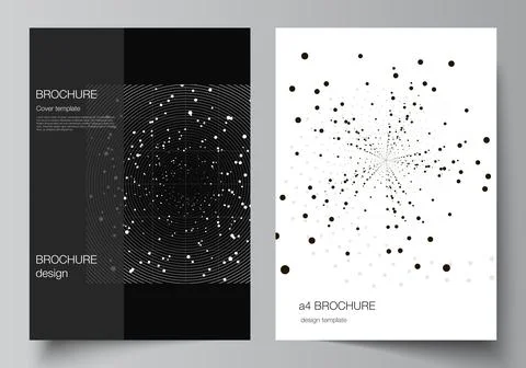 Vector layout of A4 cover design templates for brochure, flyer layout, booklet 스톡 일러스트