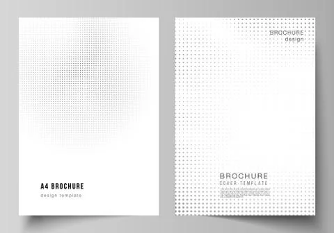 Vector layout of A4 cover mockups design templates for brochure, flyer layout Stock Illustration