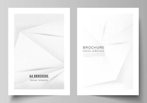 Vector layout of A4 cover mockups design templates for brochure, flyer layout Stock Illustration