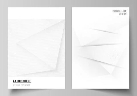 Vector layout of A4 cover mockups design templates for brochure, flyer layout Stock Illustration