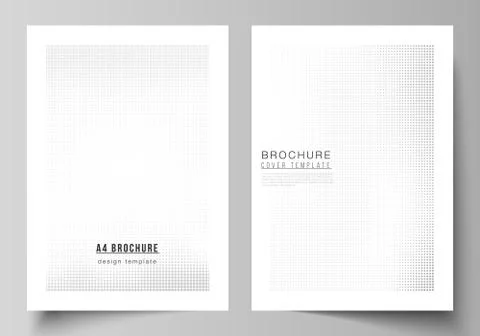 Vector layout of A4 cover mockups design templates for brochure, flyer layout Stock Illustration