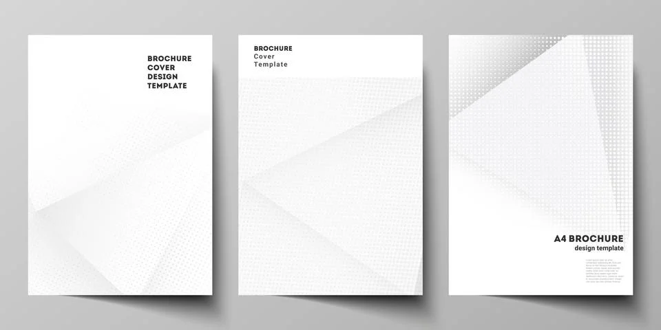 Vector layout of A4 cover mockups design templates for brochure, flyer layout Stock Illustration