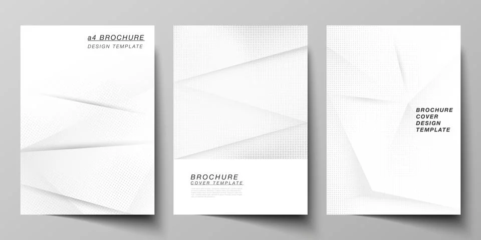 Vector layout of A4 cover mockups design templates for brochure, flyer layout Stock Illustration