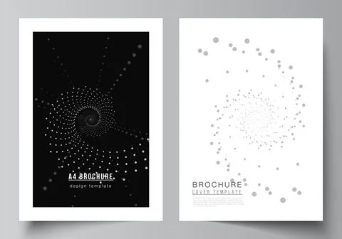 Vector layout of A4 cover mockups templates for brochure, flyer layout, booklet Stock Illustration