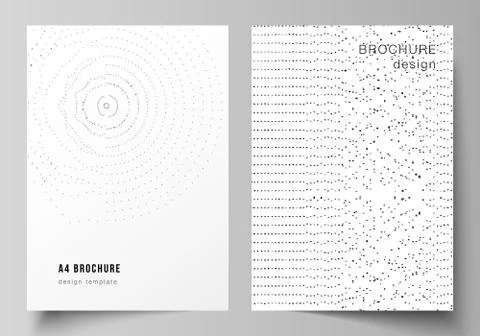 The vector layout of A4 format modern cover mockups design templates for Illustrazione stock