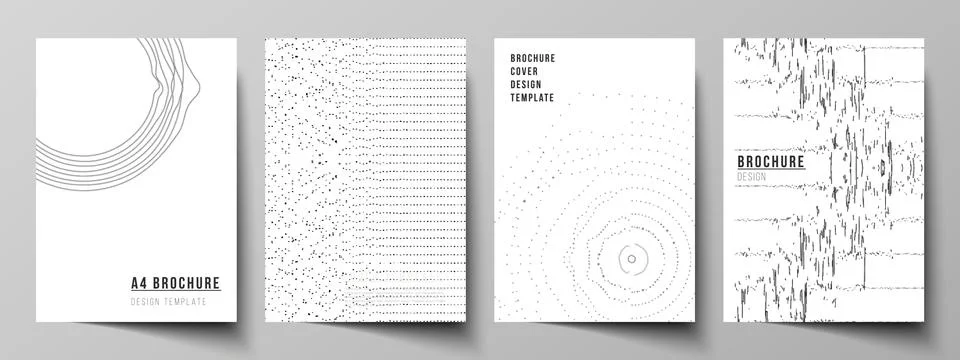 The vector layout of A4 format modern cover mockups design templates for Illustrazione stock
