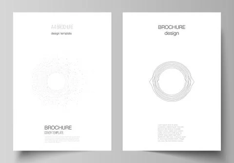 The vector layout of A4 format modern cover mockups design templates for Illustrazione stock