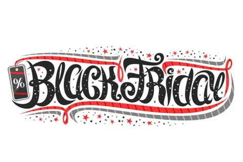 Vector layout for Black Friday Stock Illustration