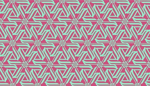 Vector layout with curved line, illusion triangles. Abstract hipster pattern. イラスト素材