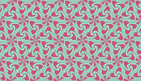 Vector layout with curved line, illusion triangles. Abstract hipster pattern. Stock Illustration