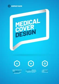 Vector layout design template for medicine. A4 size. Stock Illustration