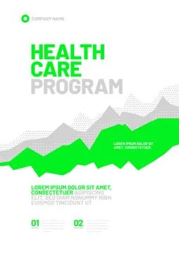 Vector layout design template for medicine. A4 size. Stock Illustration