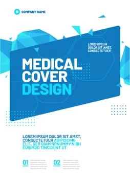 Vector layout design template for medicine. A4 size. Illustrazione stock