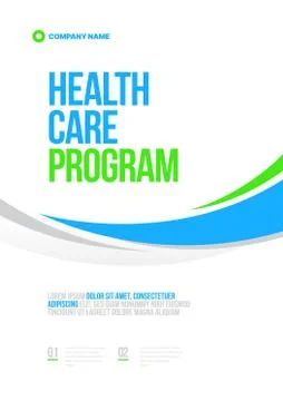 Vector layout design template for medicine. A4 size. Stock Illustration