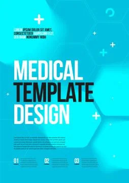 Vector layout design template for medicine. A4 size. Stock Illustration