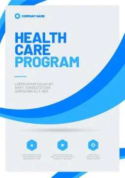 Vector layout design template for medicine. A4 size. Stock Illustration