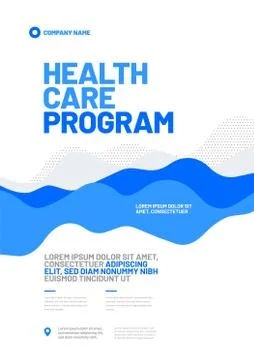 Vector layout design template for medicine. A4 size. Illustrazione stock